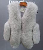 Damen elegante Fellweste R&B