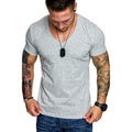 Herren V-Ausschnitt T-Shirt aus hochwertiger Baumwolle mit figurbetonter Passform