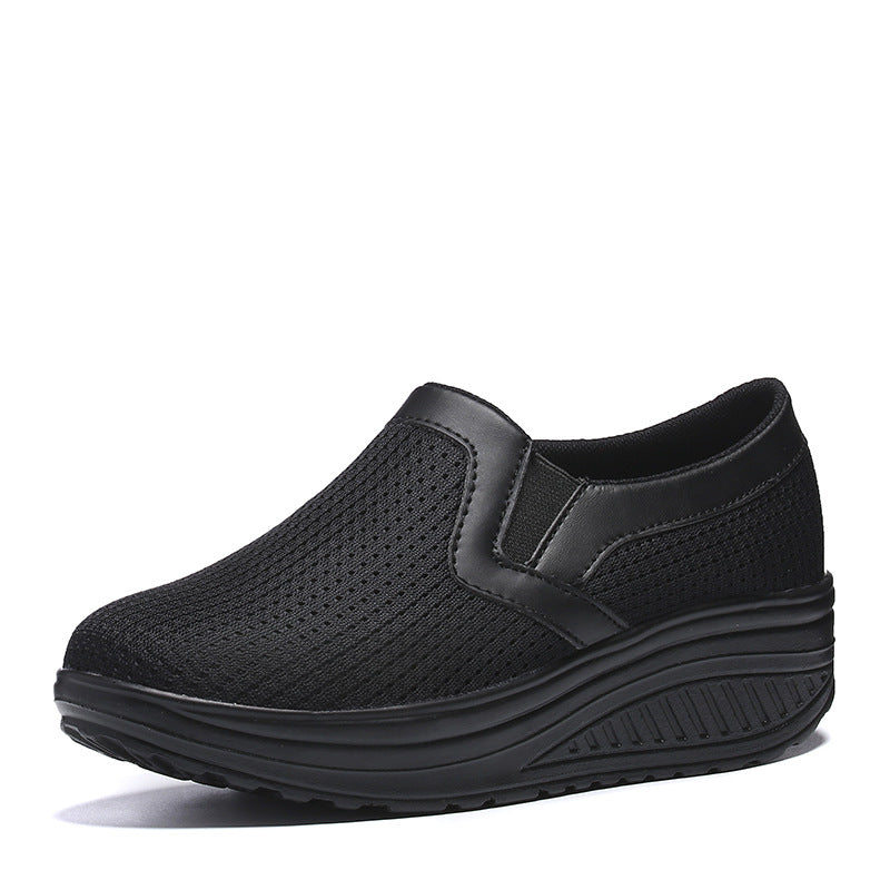Damen nan komfortabler Schlupf-Sneaker aus luftiger Netzstruktur mit dämpfender Keilsohle R&B
