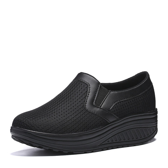 Damen nan komfortabler Schlupf-Sneaker aus luftiger Netzstruktur mit dämpfender Keilsohle R&B