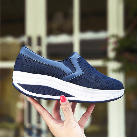 Damen nan komfortabler Schlupf-Sneaker aus luftiger Netzstruktur mit dämpfender Keilsohle R&B
