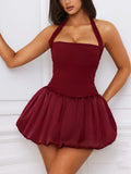 Damen Kleid mit luftiger A-Linien-Silhouette und schwingendem Rock R&B