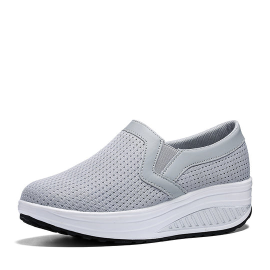 Damen nan komfortabler Schlupf-Sneaker aus luftiger Netzstruktur mit dämpfender Keilsohle R&B