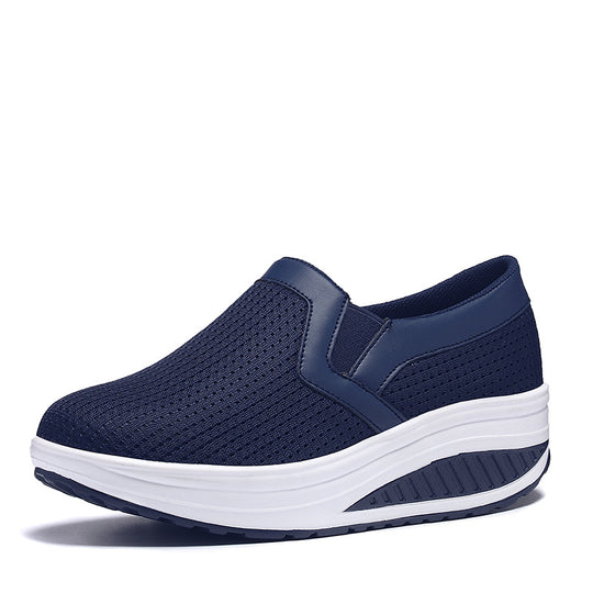 Damen nan komfortabler Schlupf-Sneaker aus luftiger Netzstruktur mit dämpfender Keilsohle R&B