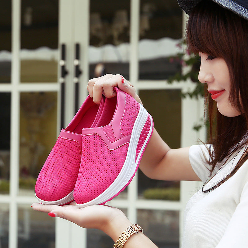 Damen nan komfortabler Schlupf-Sneaker aus luftiger Netzstruktur mit dämpfender Keilsohle R&B