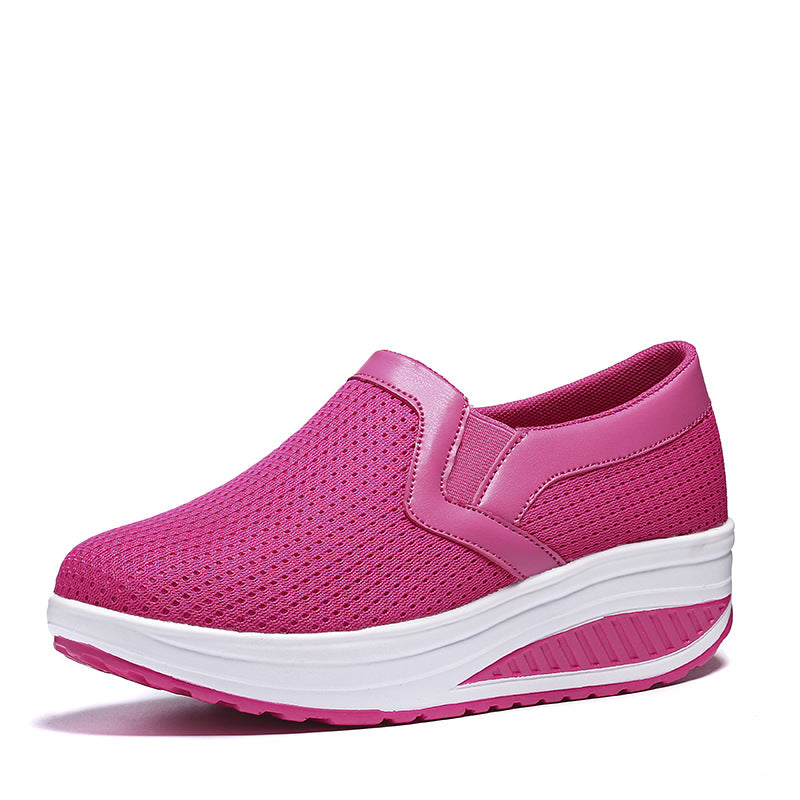 Damen nan komfortabler Schlupf-Sneaker aus luftiger Netzstruktur mit dämpfender Keilsohle R&B