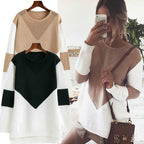 Damen Strickpullover mit strukturiertem Oberteil und modernem Schnitt