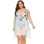 Damen Bohemian Chic Strandkleid R&B