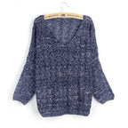 Damen Strickpullover mit dekorativem Lochmuster und weit geschnittenen Ärmeln