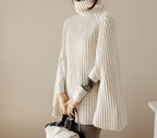 Damen Pullover mit Kapuzen und weiten Ärmeln