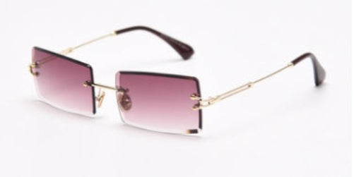 Heidi-Mode | Modische Rechteckige Sonnenbrille Im Retro Stil