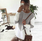 Damen Strickpullover mit strukturiertem Oberteil und modernem Schnitt