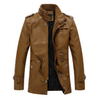 Herren Kunstlederjacke mit weichem Innenfutter R&B