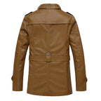 Herren Kunstlederjacke mit weichem Innenfutter R&B