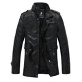 Herren Kunstlederjacke mit weichem Innenfutter R&B
