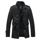 Herren Kunstlederjacke mit weichem Innenfutter R&B