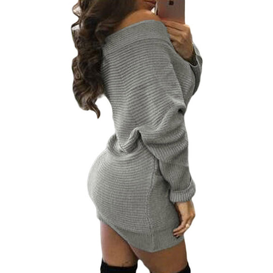 Damen Wickelkleid mit tiefem V-Ausschnitt und strukturiertem Stoff R&B