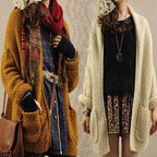 Damen Grober Strickcardigan mit lässiger Passform und praktischen Taschen