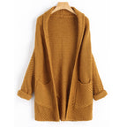 Damen Grober Strickcardigan mit lässiger Passform und praktischen Taschen