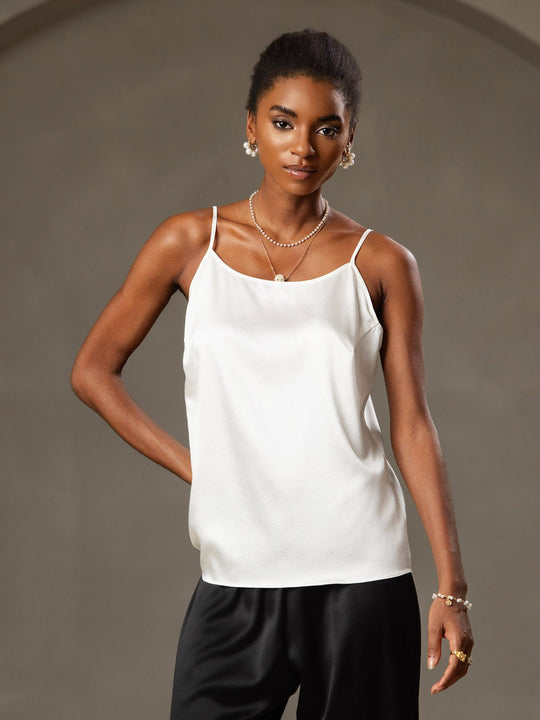 R&B | Seide Entspannt Spaghettiträger Camisole Top