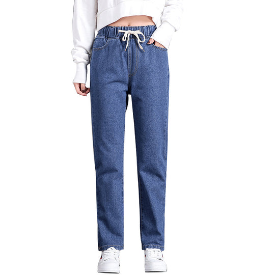 Damen Bequeme Jeans mit elastischem Bund und seitlichen Taschen R&B