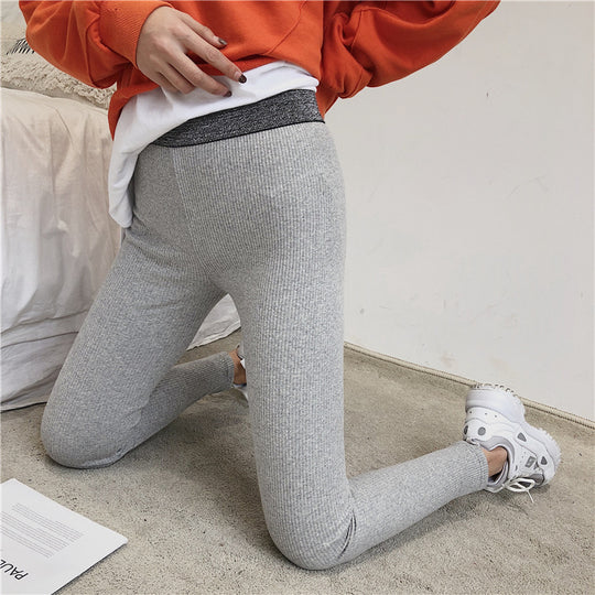 Damen Glitzernde Leggings im figurbetonten Rippdesign R&B
