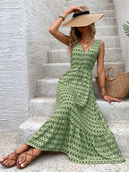 R&B | Ärmelloses Kleid mit geometrischem Print