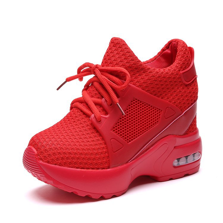 Damen modische Sneakers mit atmungsaktiver Netz-Oberfläche und gepolsterter Sohle R&B