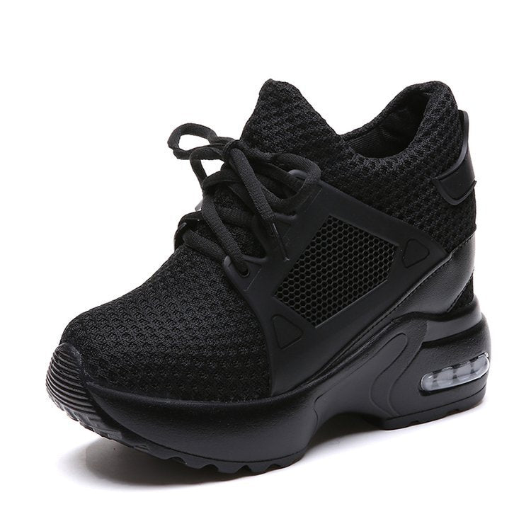 Damen modische Sneakers mit atmungsaktiver Netz-Oberfläche und gepolsterter Sohle R&B