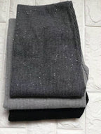 Damen Glitzernde Leggings im figurbetonten Rippdesign