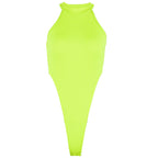 Damen Hochgeschlossenes Bodysuit R&B