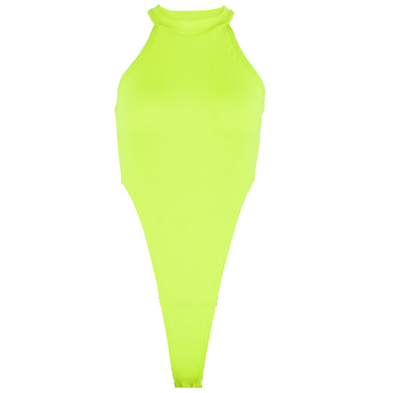 Damen Hochgeschlossenes Bodysuit R&B