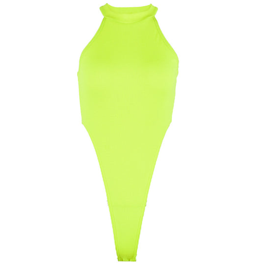 Damen Hochgeschlossenes Bodysuit R&B