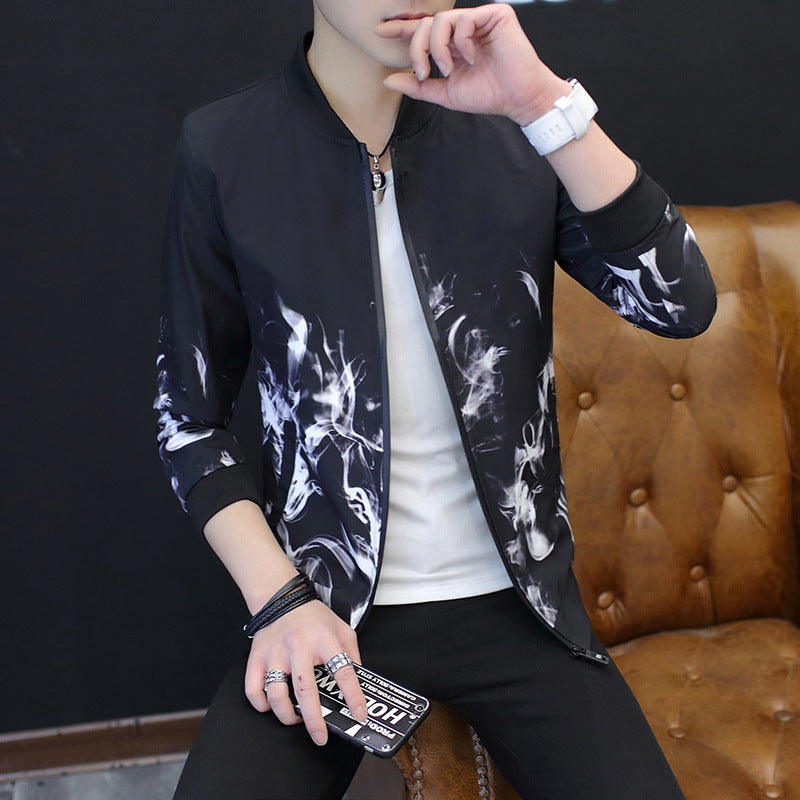 Herren Stylische Jacke mit kreativen grafischen Motiven