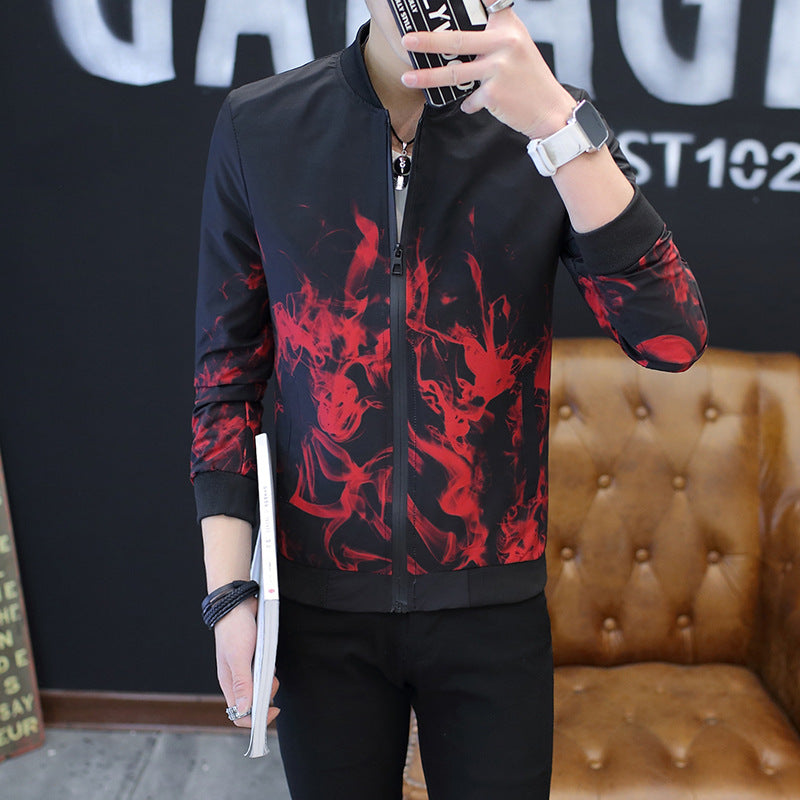 Herren Stylische Jacke mit kreativen grafischen Motiven