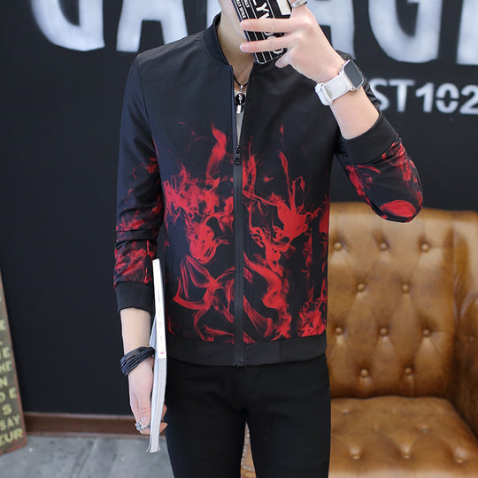 Herren Stylische Jacke mit kreativen grafischen Motiven R&B