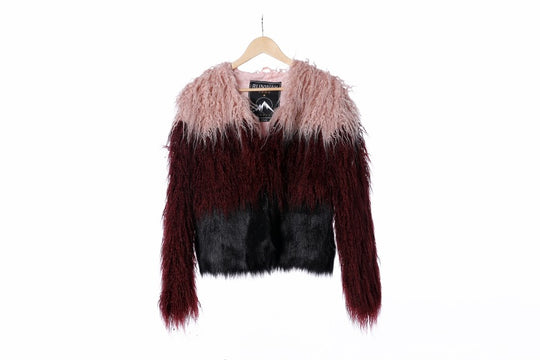Damen Extravagante Kunstpelzjacke mit federleichtem Design und modischem Schnitt R&B