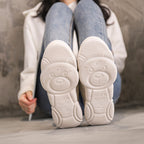 Damen Sportliche Sneaker mit atmungsaktiver Mesh-Oberfläche und gepolsterter Dämpfung R&B