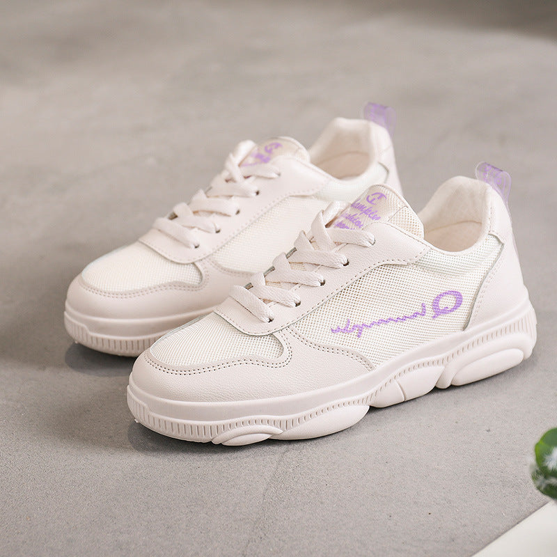 Damen Sportliche Sneaker mit atmungsaktiver Mesh-Oberfläche und gepolsterter Dämpfung R&B