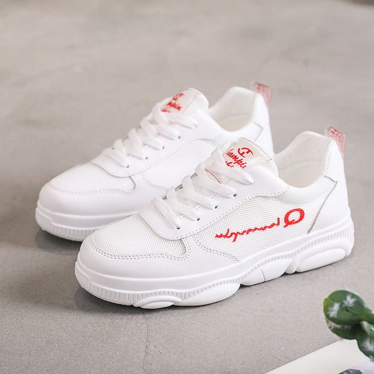 Damen lässige Sneakers mit atmungsaktiver Canvas-Oberfläche und dämpfendem Sohlenprofil R&B