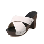 Damen Blockabsatz Sandalen R&B