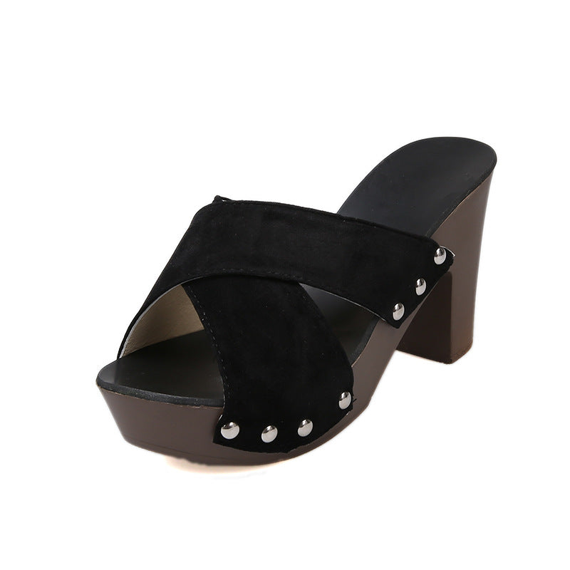 Damen Blockabsatz Sandalen R&B