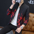 Herren Stylische Jacke mit kreativen grafischen Motiven