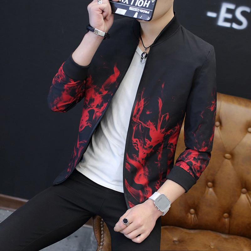 Herren Stylische Jacke mit kreativen grafischen Motiven