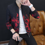 Herren Stylische Jacke mit kreativen grafischen Motiven