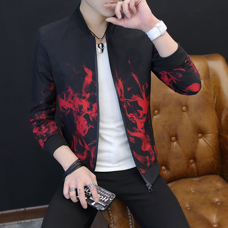 Herren Stylische Jacke mit kreativen grafischen Motiven