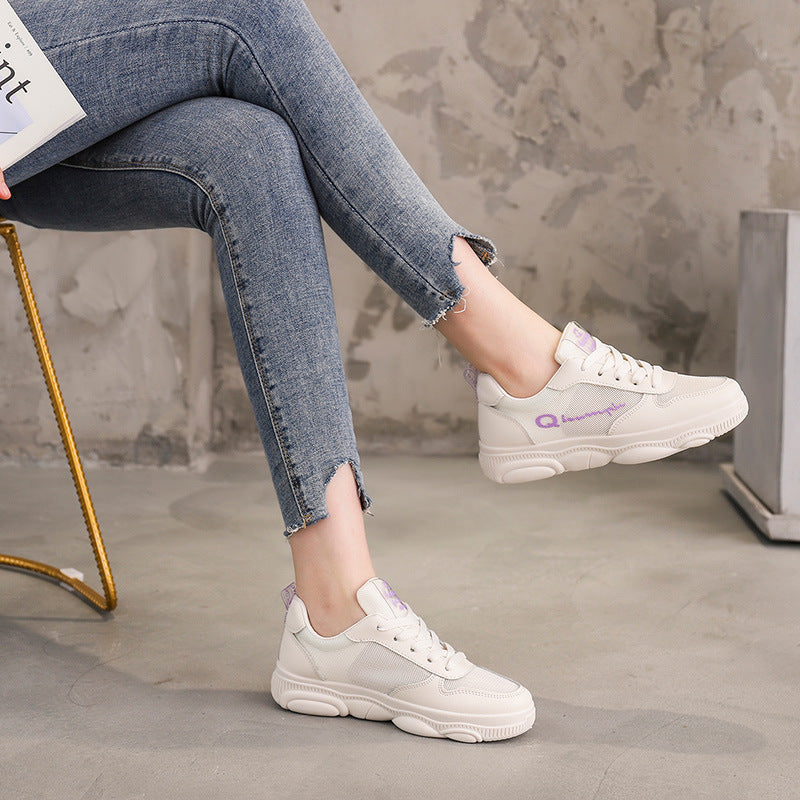 Damen lässige Sneakers mit atmungsaktiver Canvas-Oberfläche und dämpfendem Sohlenprofil R&B