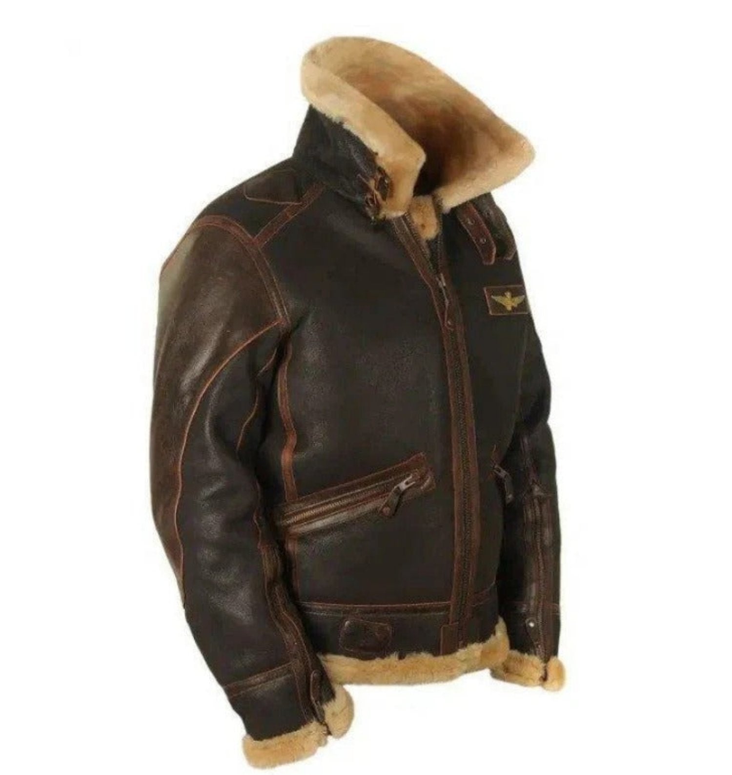 R&B | Fliegerjacke Vintage Stil Winterjacke - Klassische Pilotenjacke für Herbst und Winter
