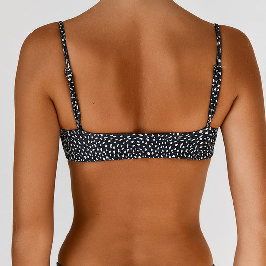 Damen Hoch geschnittener Bikini mit raffiniertem Rippendesign R&B