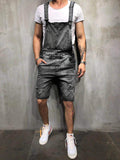 Herren Denim-Latzhose im modernen Used-Look